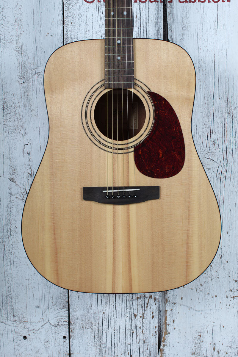 Cort Earth Pack Open Pore Acoustic Guitar Package with Gig Bag / Tuner / Strap / Picks
