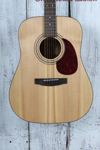 Cort Earth Pack Open Pore Acoustic Guitar Package with Gig Bag / Tuner / Strap / Picks