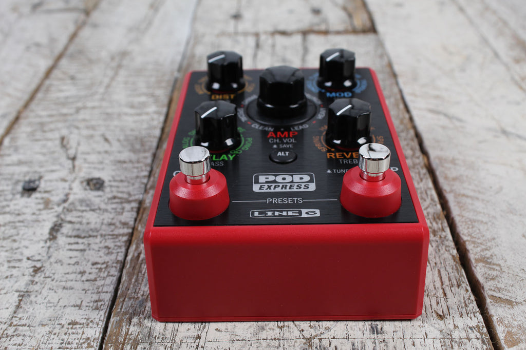 Line 6 POD Express Guitar Amplifier Modeler Cabinet Emulator Effects Processor