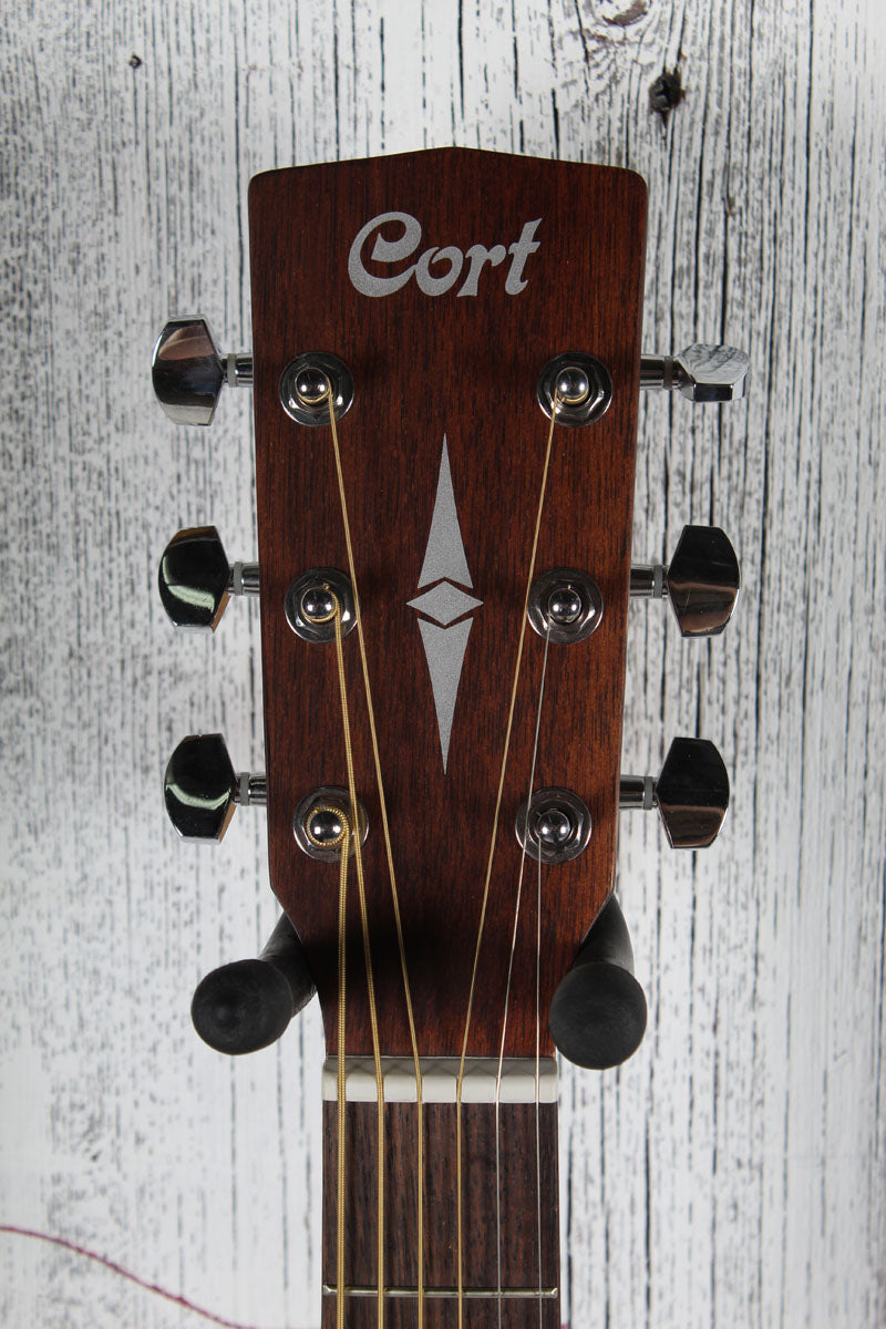 Cort Earth Pack Open Pore Acoustic Guitar Package with Gig Bag / Tuner / Strap / Picks