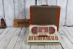 Verona Vintage Candy Stripe Piano Accordion LM 41 120 with Hardshell Case