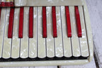 Verona Vintage Candy Stripe Piano Accordion LM 41 120 with Hardshell Case
