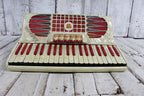 Verona Vintage Candy Stripe Piano Accordion LM 41 120 with Hardshell Case