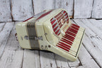 Verona Vintage Candy Stripe Piano Accordion LM 41 120 with Hardshell Case
