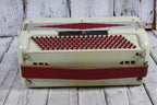 Verona Vintage Candy Stripe Piano Accordion LM 41 120 with Hardshell Case