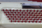 Verona Vintage Candy Stripe Piano Accordion LM 41 120 with Hardshell Case