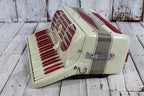 Verona Vintage Candy Stripe Piano Accordion LM 41 120 with Hardshell Case