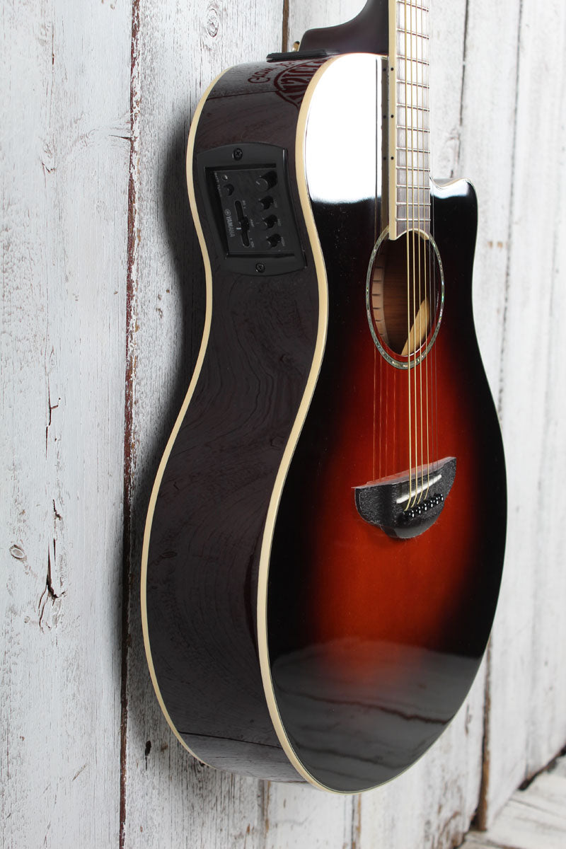 Yamaha Thinline Cutaway Acoustic Electric Guitar Old Violin Sunburst APX600 OVS