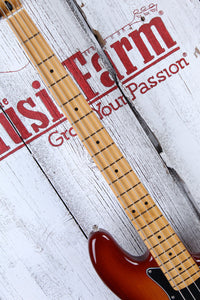 Fender Player Plus Jazz Bass Electric Bass Guitar Sienna Sunburst with Gig Bag