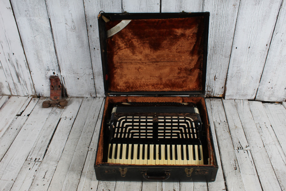 Excelsior NY Vintage Accordion Piano Accordion with Hardshell Case