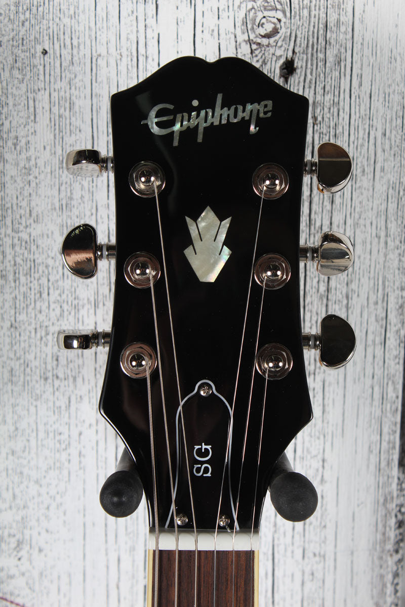 Epiphone SG Standard Solid Body Electric Guitar Ebony Finish with Gig Bag
