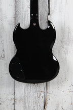Epiphone SG Standard Solid Body Electric Guitar Ebony Finish with Gig Bag