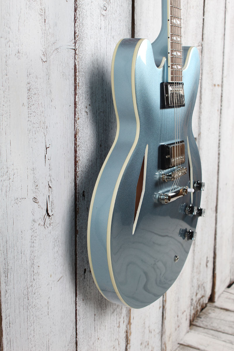 Epiphone Dave Grohl DG-335 Semi Hollow Electric Guitar Pelham Blue with Case