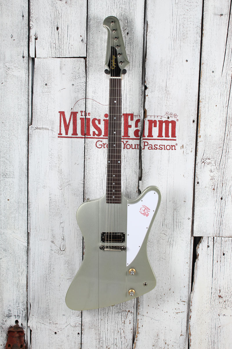 Epiphone 1963 Firebird Electric Guitar Silver Mist with Hardshell Case