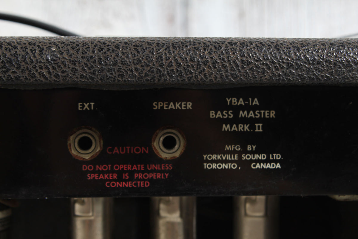 Traynor Vintage YBA-1A Mark II Bass Master Amp Head Electric Bass Guitar Amplifier Head