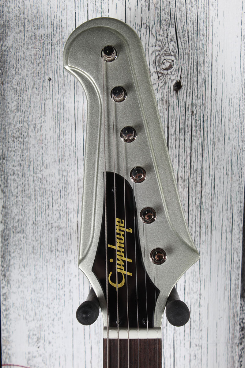 Epiphone 1963 Firebird Electric Guitar Silver Mist with Hardshell Case