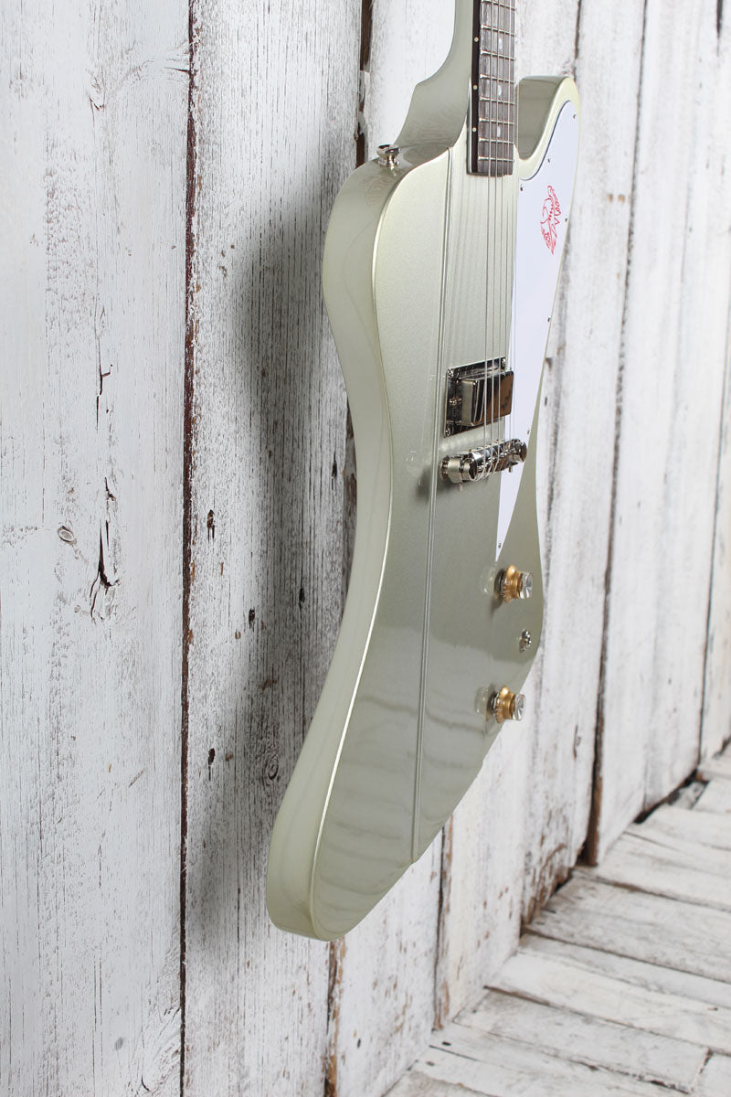 Epiphone 1963 Firebird Electric Guitar Silver Mist with Hardshell Case