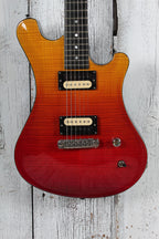 Sozo American Custom Fire Fade Electric Guitar Flame Maple Top Fire Fade Finish