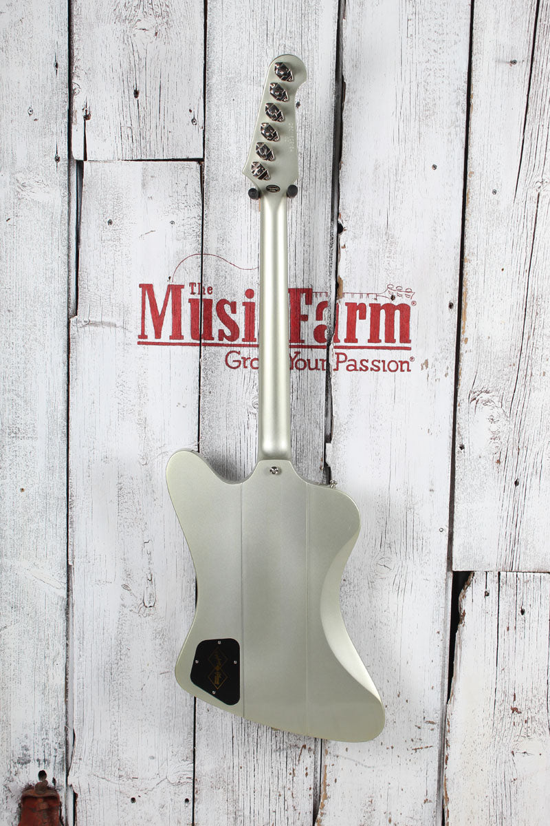 Epiphone 1963 Firebird Electric Guitar Silver Mist with Hardshell Case