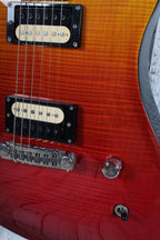 Sozo American Custom Fire Fade Electric Guitar Flame Maple Top Fire Fade Finish