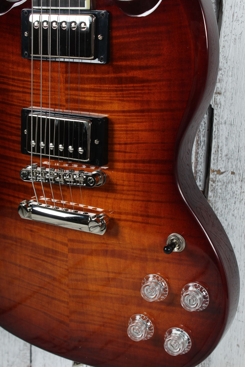 Epiphone SG Modern Figured Electric Guitar Mojave Burst with Gig Bag