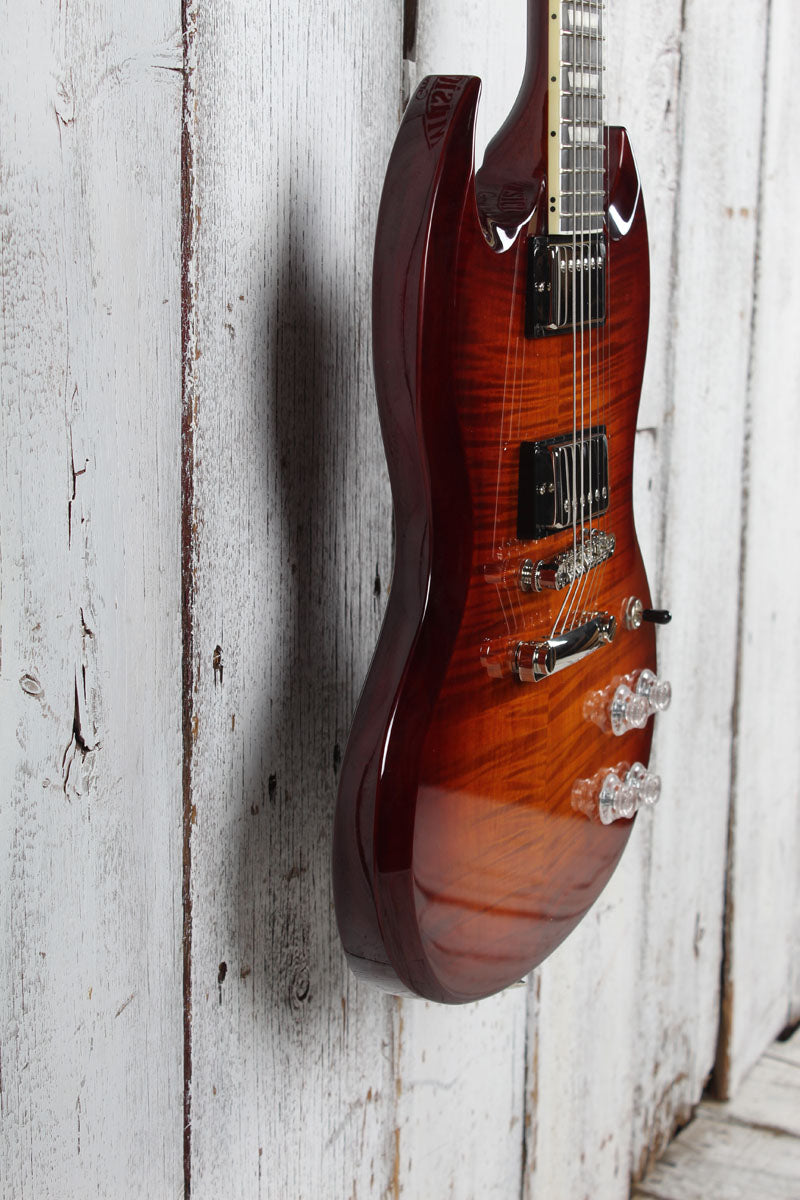 Epiphone SG Modern Figured Electric Guitar Mojave Burst with Gig Bag