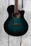 Yamaha APX600 Thinline Cutaway Acoustic Electric Guitar Oriental Blue Burst