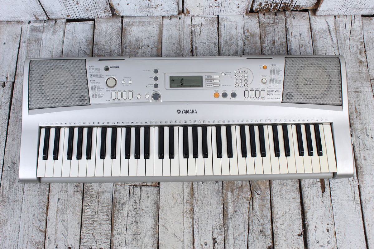 Yamaha PSR-E303 Portable Keyboard 61 Key Digital Piano with Power 
