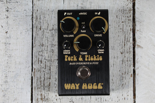 Way Huge Smalls Pork & Pickle Overdrive & Fuzz Bass Guitar Effects Pedal WM91