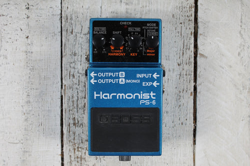 Boss PS-6 Harmonist Pitch Shifter Effects Pedal Electric Guitar Harmony Pedal