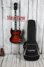 Epiphone SG Modern Figured Electric Guitar Mojave Burst with Gig Bag
