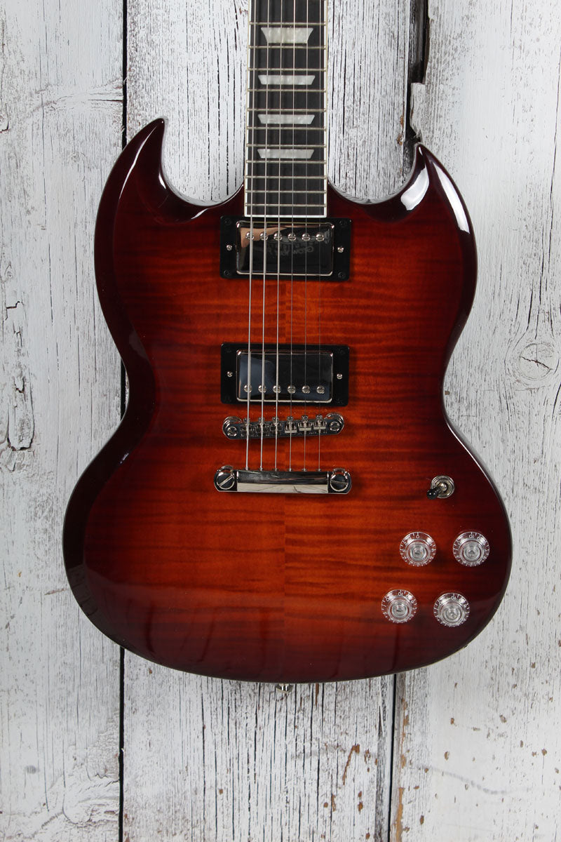 Epiphone SG Modern Figured Electric Guitar Mojave Burst with Gig Bag Main image
