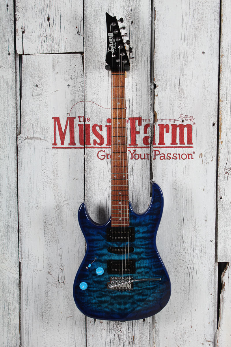 Ibanez Gio GRX70QA Left Handed Electric Guitar Transparent Blue Burst Finish Secondary image