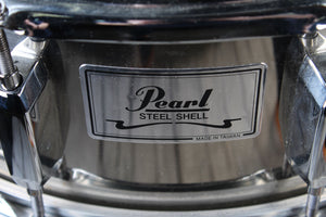 Pearl Steel Shell Student Starter Snare Drum Kit with Stand and Rolling Case