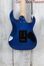 Ibanez Gio GRX70QA Left Handed Electric Guitar Transparent Blue Burst Finish