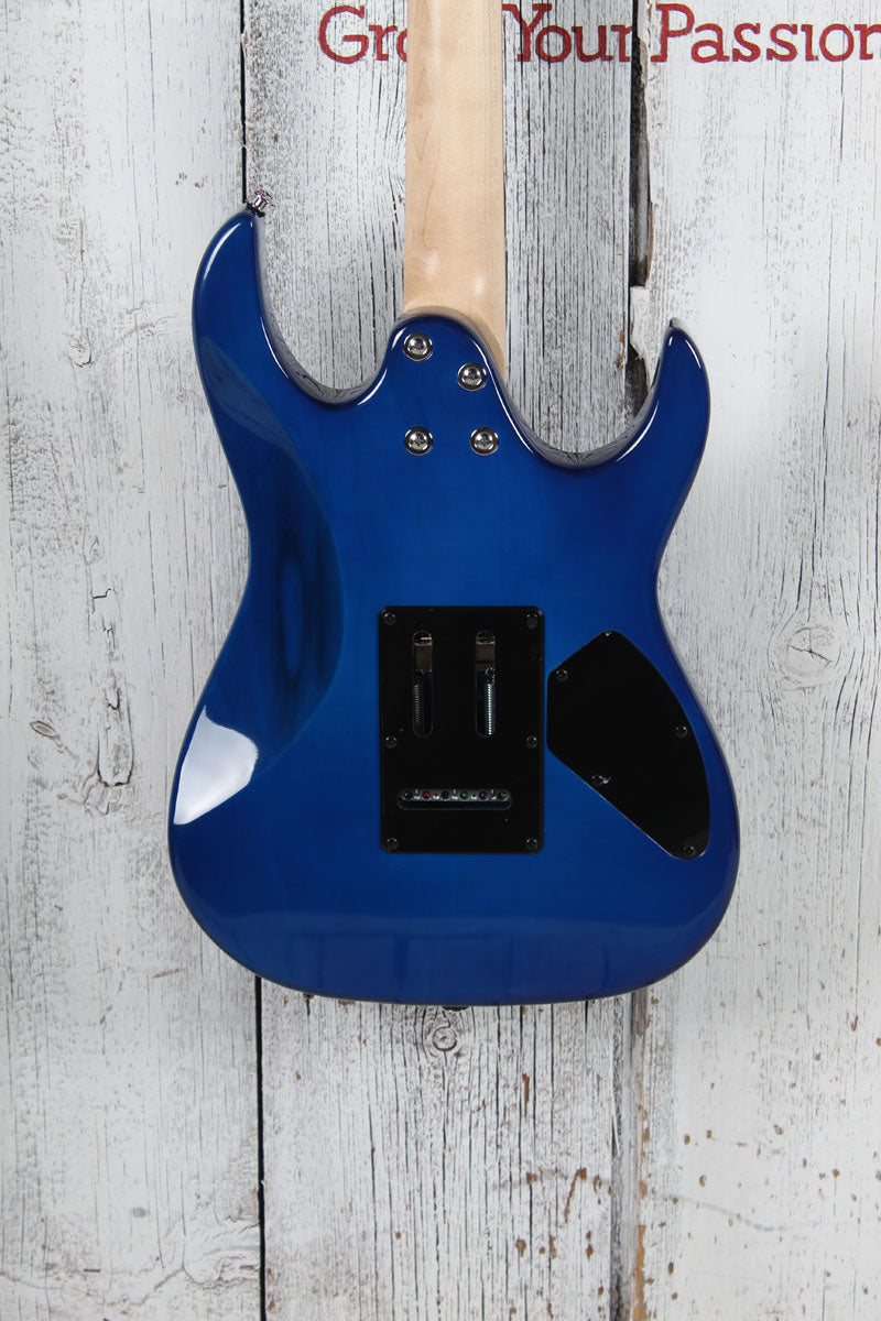 Ibanez Gio GRX70QA Left Handed Electric Guitar Transparent Blue Burst Finish