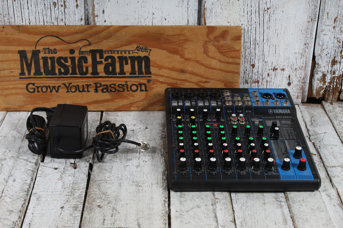 Yamaha MG10XU 10 Channel Analog Stereo Mixer with 4 Mic Preamps USB and Effects