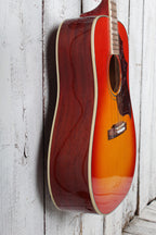 Epiphone Hummingbird Studio Acoustic Electric Guitar Faded Cherry Sunburst
