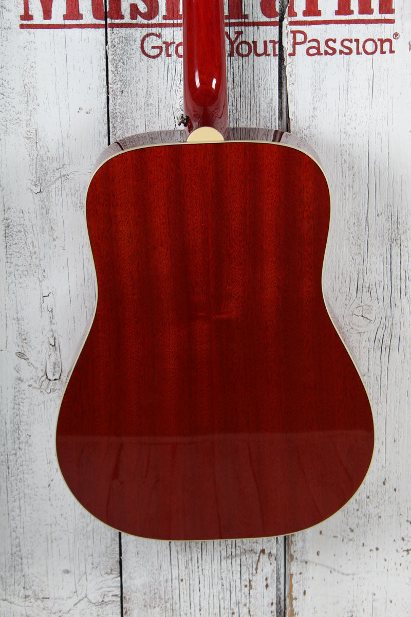 Epiphone Hummingbird Studio Acoustic Electric Guitar Faded Cherry Sunburst