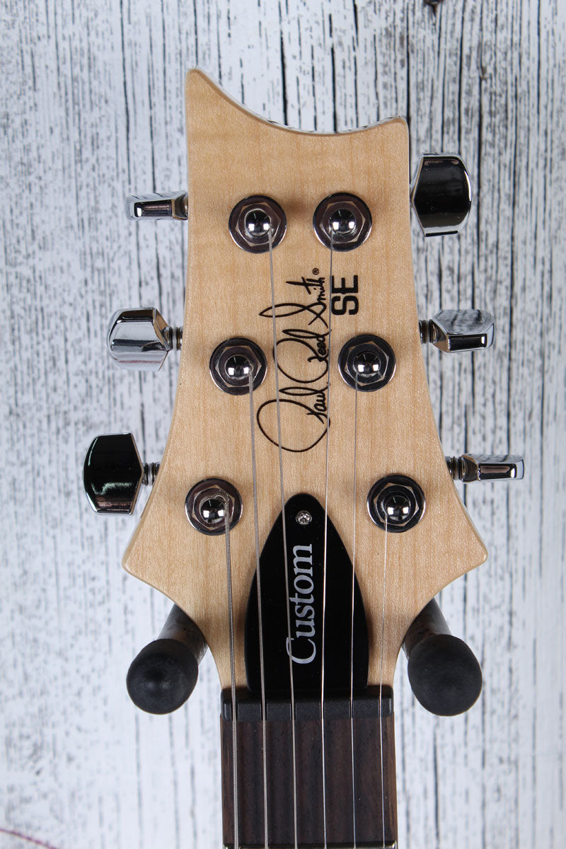 PRS SE Custom 24 Electric Guitar Flame Maple Top Turquoise Finish with Gig Bag