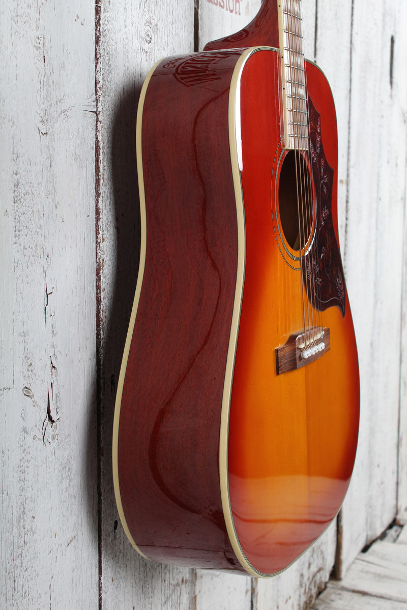 Epiphone Hummingbird Studio Acoustic Electric Guitar Faded Cherry Sunburst