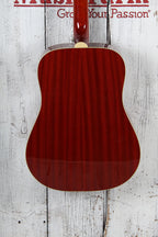 Epiphone Hummingbird Studio Acoustic Electric Guitar Faded Cherry Sunburst