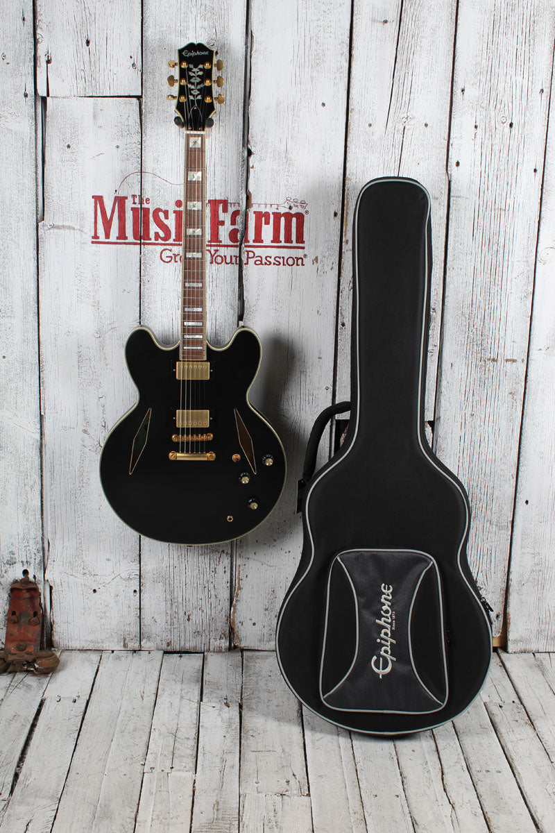 Epiphone Emily Wolfe Sheraton Stealth Electric Guitar with EpiLite Case