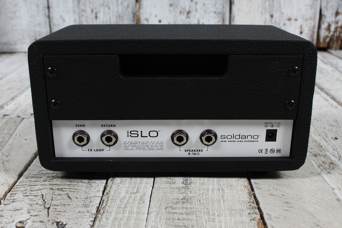 Soldano SLO Mini Amplifier Head Electric Guitar 30 Watt Amp Head with Effects Loop