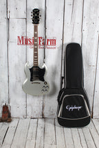Epiphone SG Standard Solid Body Electric Guitar Silver Mist with Gig Bag