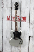 Epiphone SG Standard Solid Body Electric Guitar Silver Mist with Gig Bag