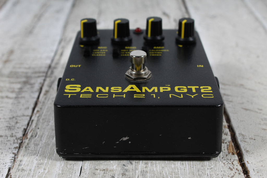 Tech 21 SansAmp GT2 Tube Amplifier Emulator Pedal Electric Guitar Effects Pedal