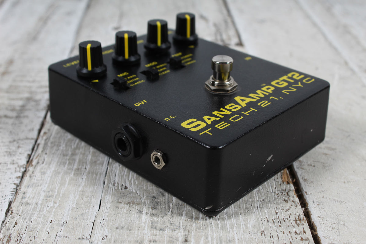 Tech 21 SansAmp GT2 Tube Amplifier Emulator Pedal Electric Guitar Effects Pedal