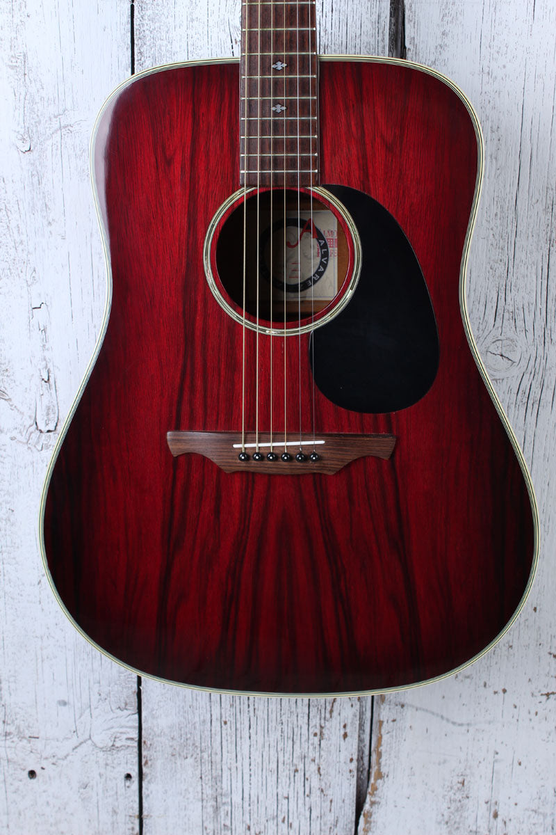 Alvarez Artist 5043 Dreadnought Acoustic Guitar Transparent Red Finish