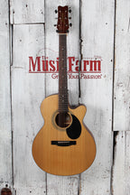 Jasmine by Takamine S34C Grand Orchestra Cutaway Acoustic Guitar Spruce Top with Gig Bag